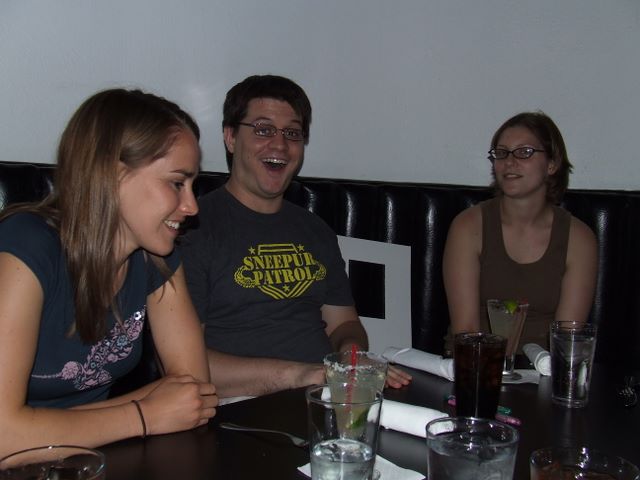 Sharing a laugh