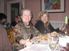 Jeanne and Karen AFTER the meal