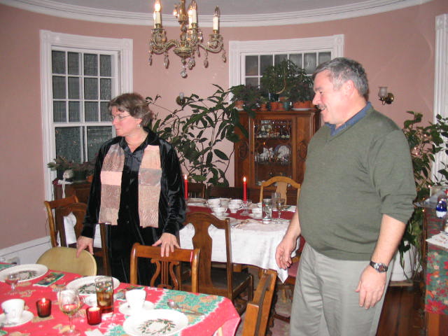 Bron and Bob planning their attack on the food...