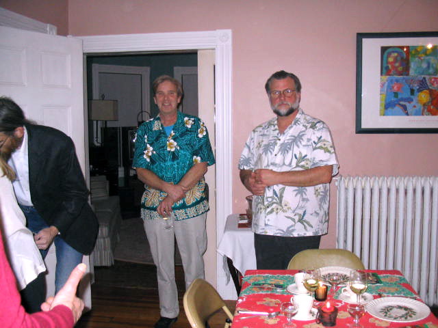 Jerry and David waiting politely