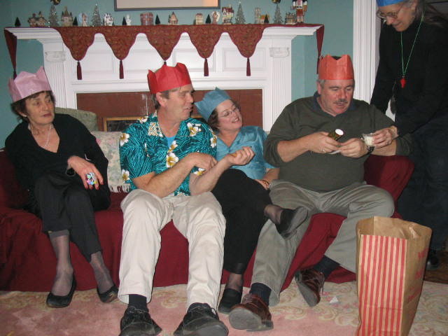 Christmas royalty.  Also see Sandra's be-outiful ring.